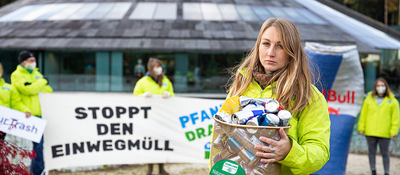 3 European environmental NGOs join forces to address the Red Bull can pollution